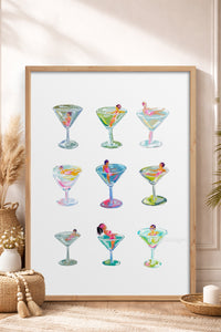 HOMEPACK Ahşap Çerçeveli Tablo Çerçeveli Poster Sanatsal Modern Duvar Dekoru TK-1015