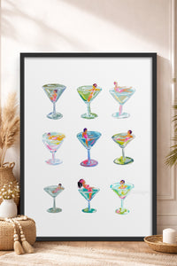 HOMEPACK Ahşap Çerçeveli Tablo Çerçeveli Poster Sanatsal Modern Duvar Dekoru TK-1015