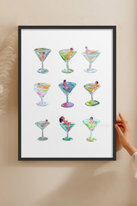 HOMEPACK Ahşap Çerçeveli Tablo Çerçeveli Poster Sanatsal Modern Duvar Dekoru TK-1015