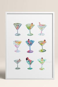 HOMEPACK Ahşap Çerçeveli Tablo Çerçeveli Poster Sanatsal Modern Duvar Dekoru TK-1015