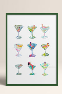 HOMEPACK Ahşap Çerçeveli Tablo Çerçeveli Poster Sanatsal Modern Duvar Dekoru TK-1015