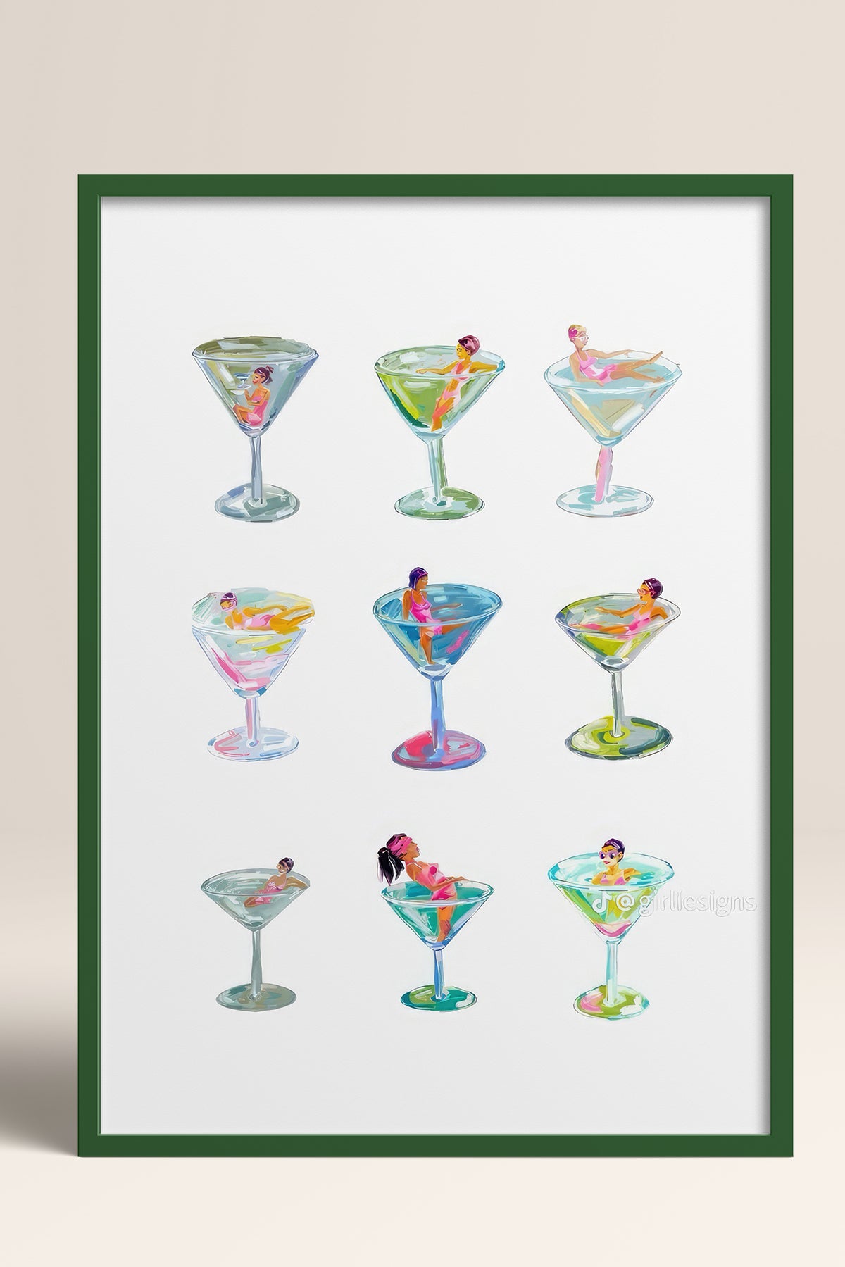 HOMEPACK Ahşap Çerçeveli Tablo Çerçeveli Poster Sanatsal Modern Duvar Dekoru TK-1015