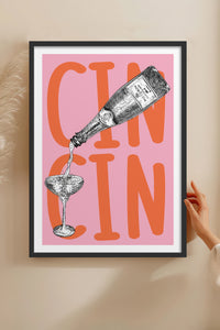 HOMEPACK Ahşap Çerçeveli Tablo Çerçeveli Poster Sanatsal Modern Duvar Dekoru TK-1016