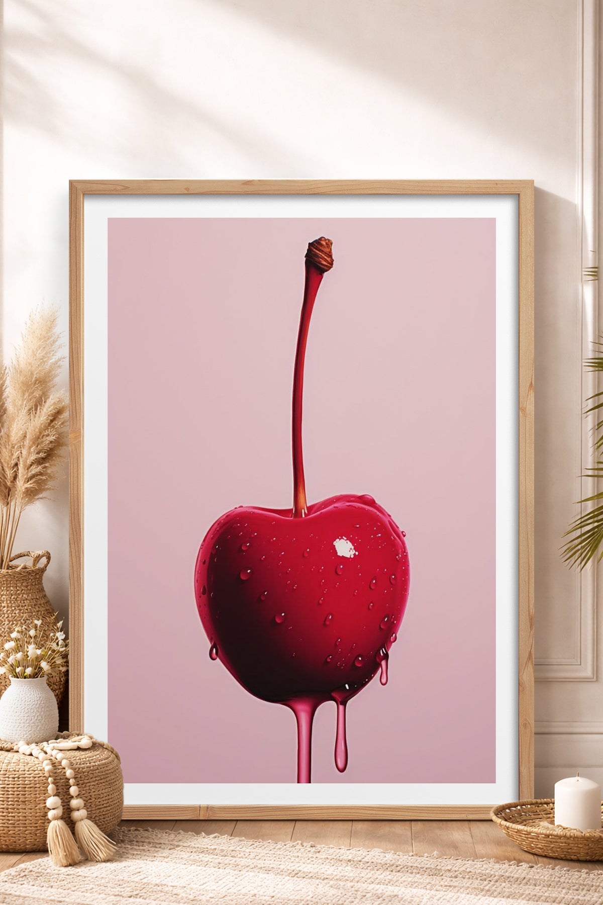 HOMEPACK Ahşap Çerçeveli Tablo Çerçeveli Poster Sanatsal Modern Duvar Dekoru TK-1020
