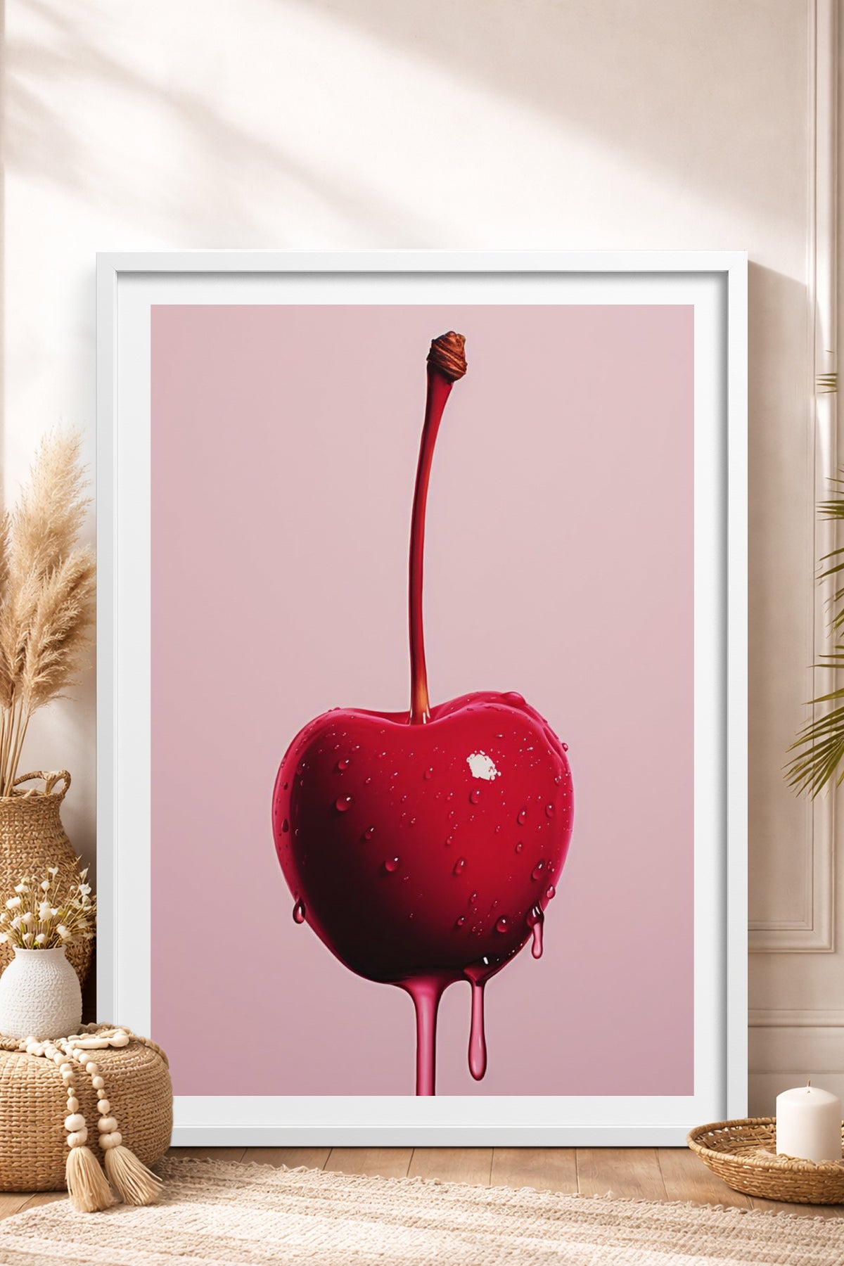 HOMEPACK Ahşap Çerçeveli Tablo Çerçeveli Poster Sanatsal Modern Duvar Dekoru TK-1020