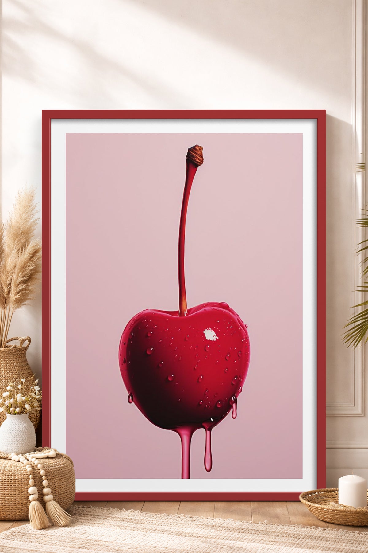 HOMEPACK Ahşap Çerçeveli Tablo Çerçeveli Poster Sanatsal Modern Duvar Dekoru TK-1020