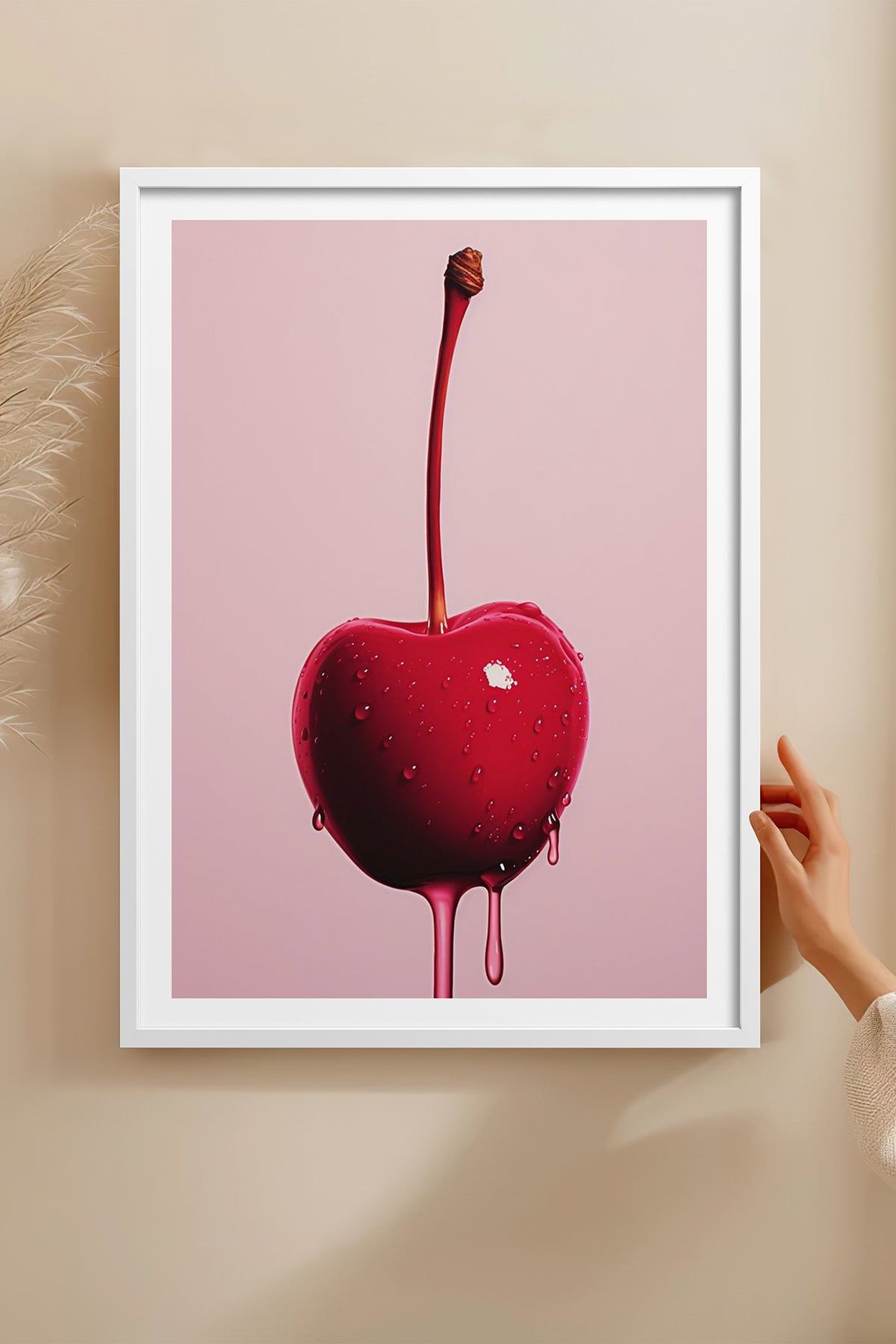 HOMEPACK Ahşap Çerçeveli Tablo Çerçeveli Poster Sanatsal Modern Duvar Dekoru TK-1020