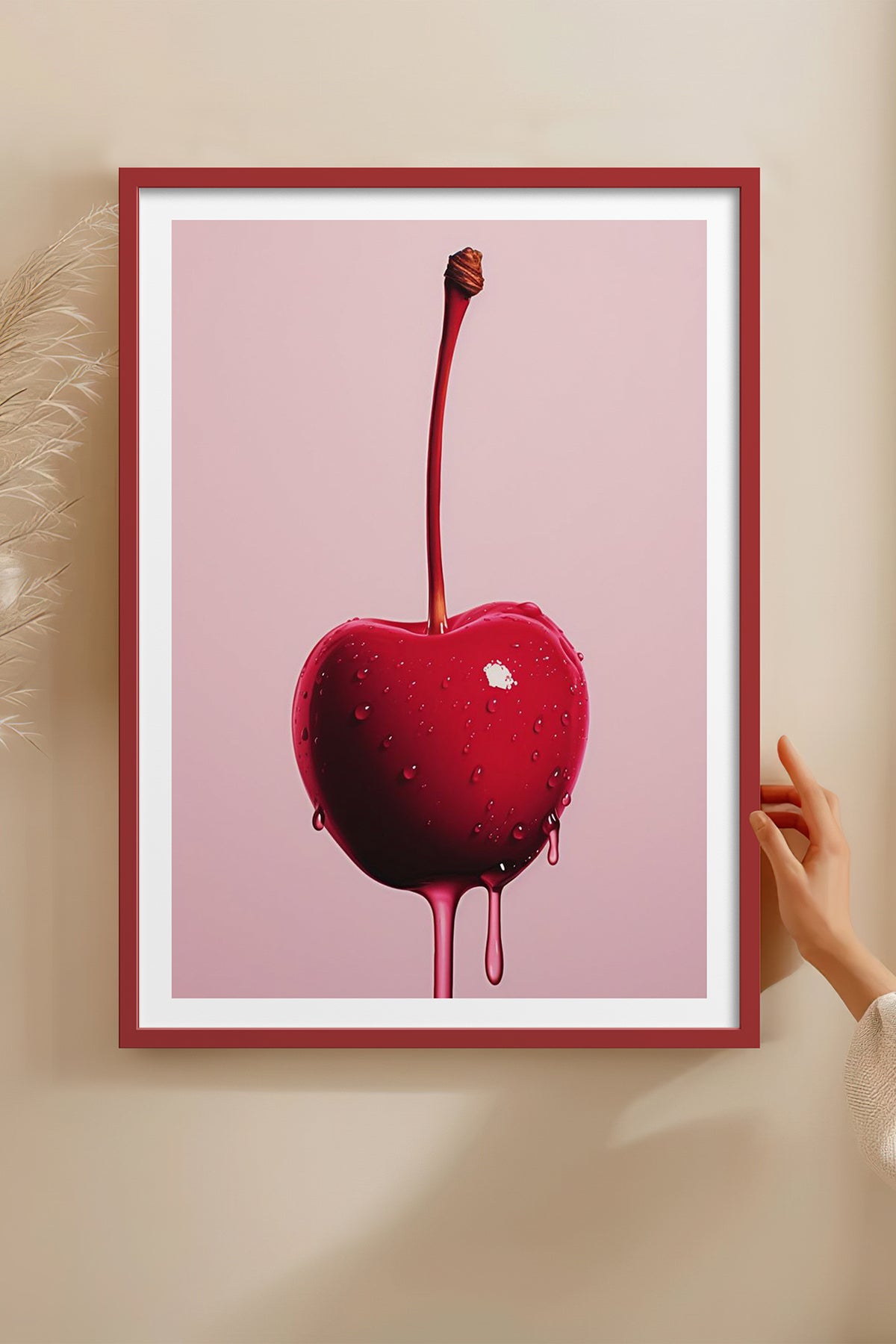 HOMEPACK Ahşap Çerçeveli Tablo Çerçeveli Poster Sanatsal Modern Duvar Dekoru TK-1020