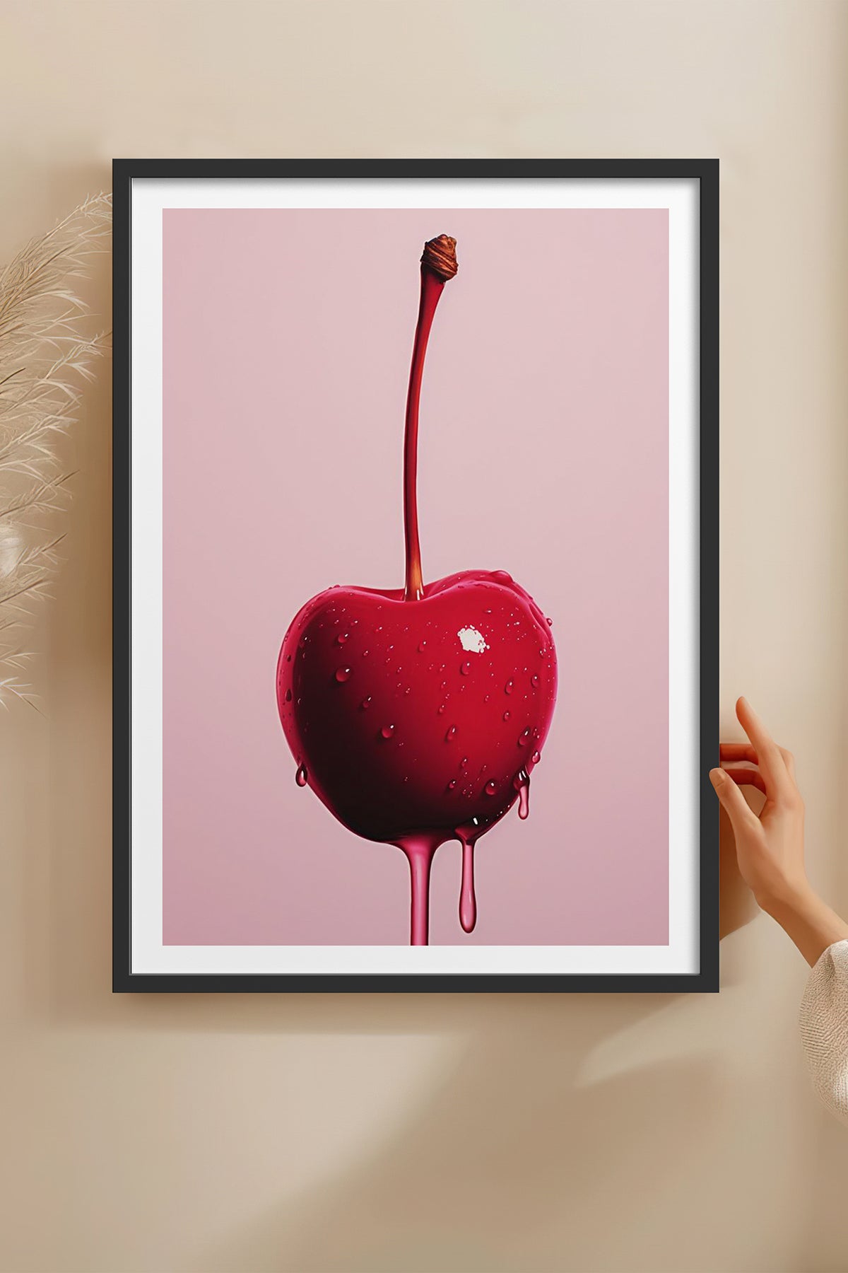 HOMEPACK Ahşap Çerçeveli Tablo Çerçeveli Poster Sanatsal Modern Duvar Dekoru TK-1020