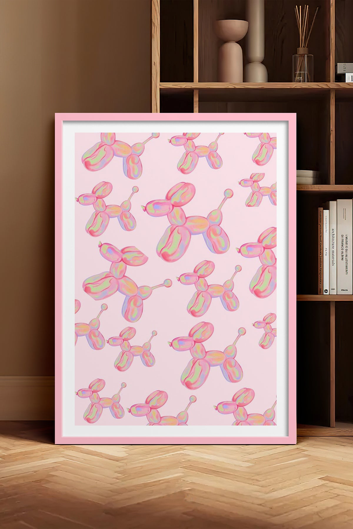 HOMEPACK Ahşap Çerçeveli Tablo Çerçeveli Poster Sanatsal Modern Duvar Dekoru TK-1022