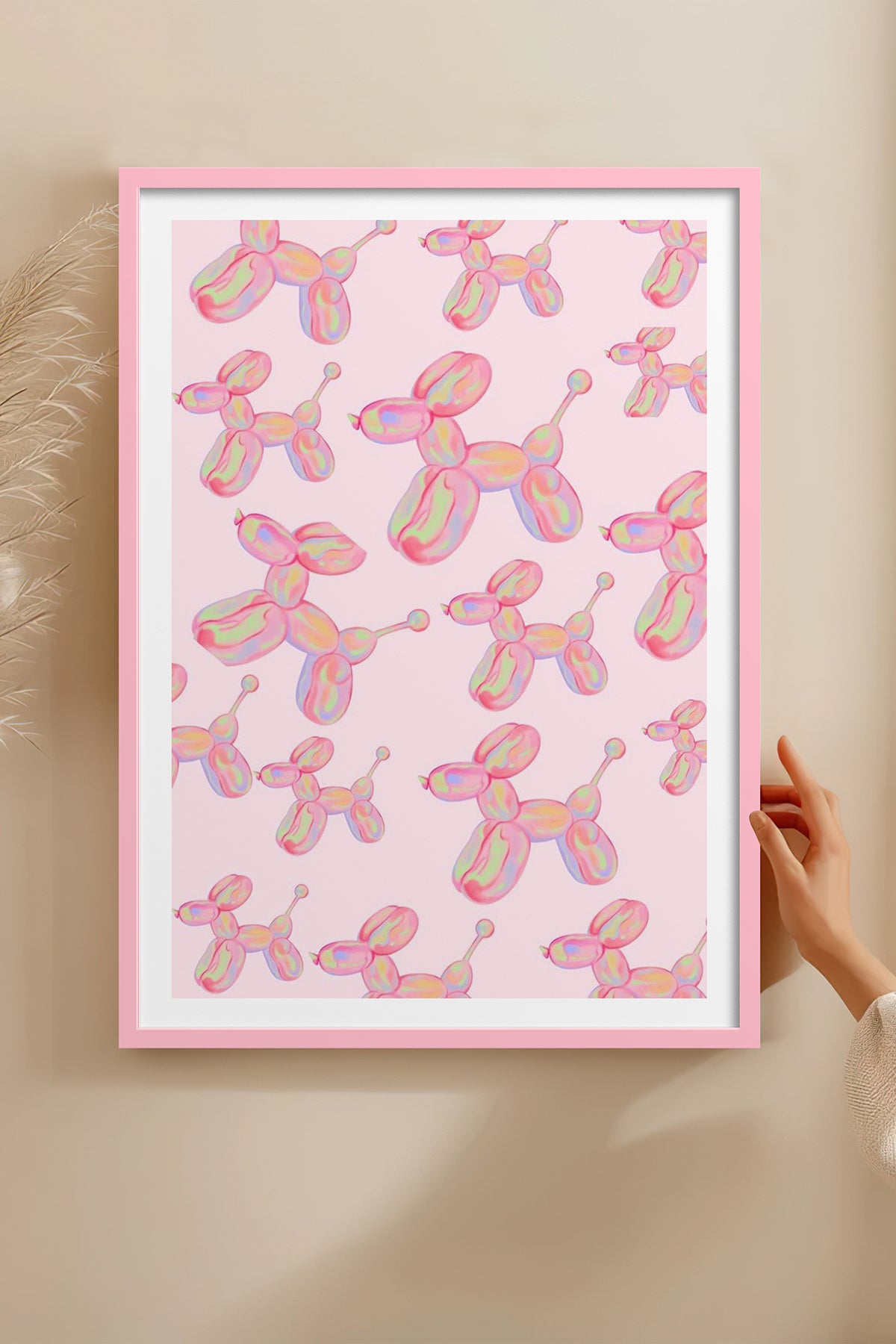 HOMEPACK Ahşap Çerçeveli Tablo Çerçeveli Poster Sanatsal Modern Duvar Dekoru TK-1022