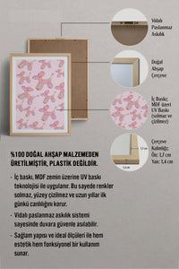 HOMEPACK Ahşap Çerçeveli Tablo Çerçeveli Poster Sanatsal Modern Duvar Dekoru TK-1022
