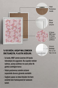 HOMEPACK Ahşap Çerçeveli Tablo Çerçeveli Poster Sanatsal Modern Duvar Dekoru TK-1022