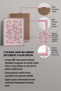 HOMEPACK Ahşap Çerçeveli Tablo Çerçeveli Poster Sanatsal Modern Duvar Dekoru TK-1022