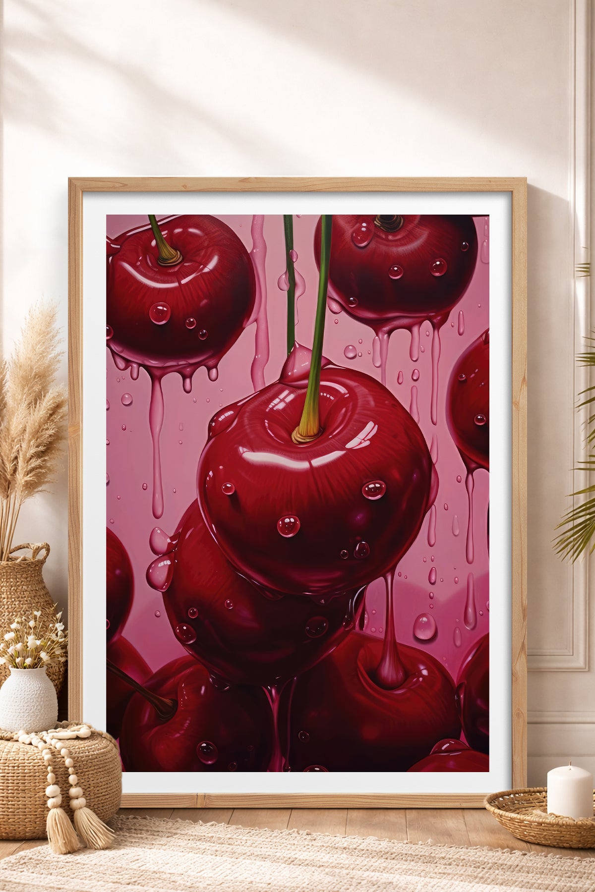 HOMEPACK Ahşap Çerçeveli Tablo Çerçeveli Poster Sanatsal Modern Duvar Dekoru TK-1024