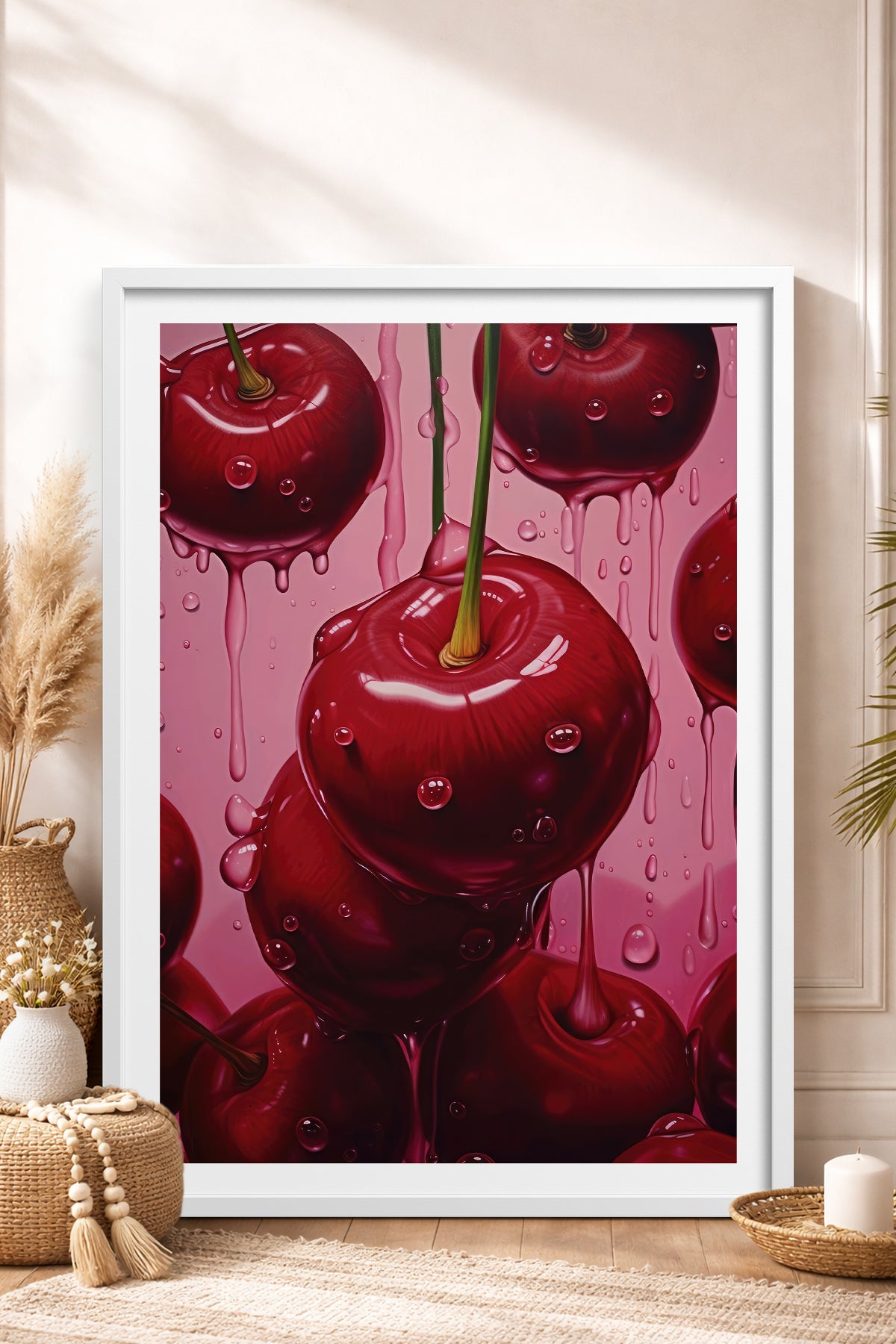 HOMEPACK Ahşap Çerçeveli Tablo Çerçeveli Poster Sanatsal Modern Duvar Dekoru TK-1024