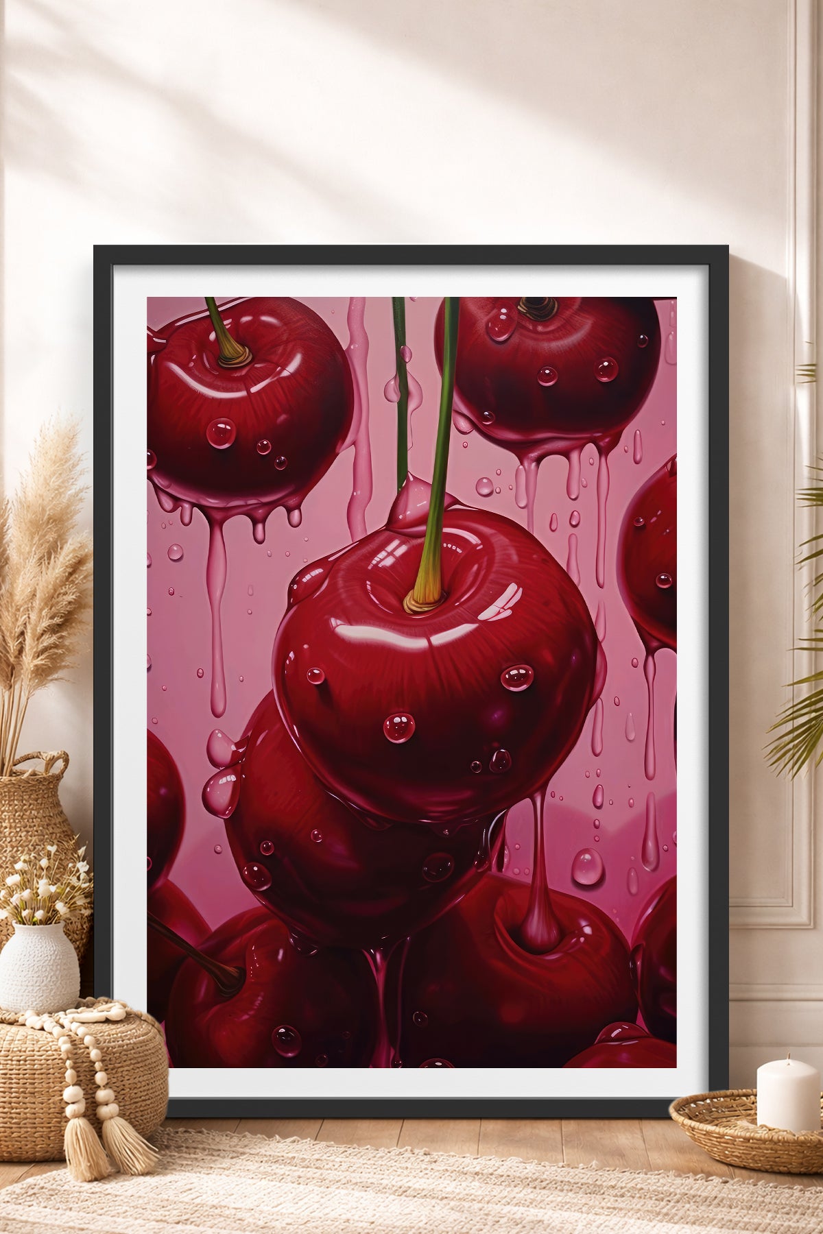 HOMEPACK Ahşap Çerçeveli Tablo Çerçeveli Poster Sanatsal Modern Duvar Dekoru TK-1024