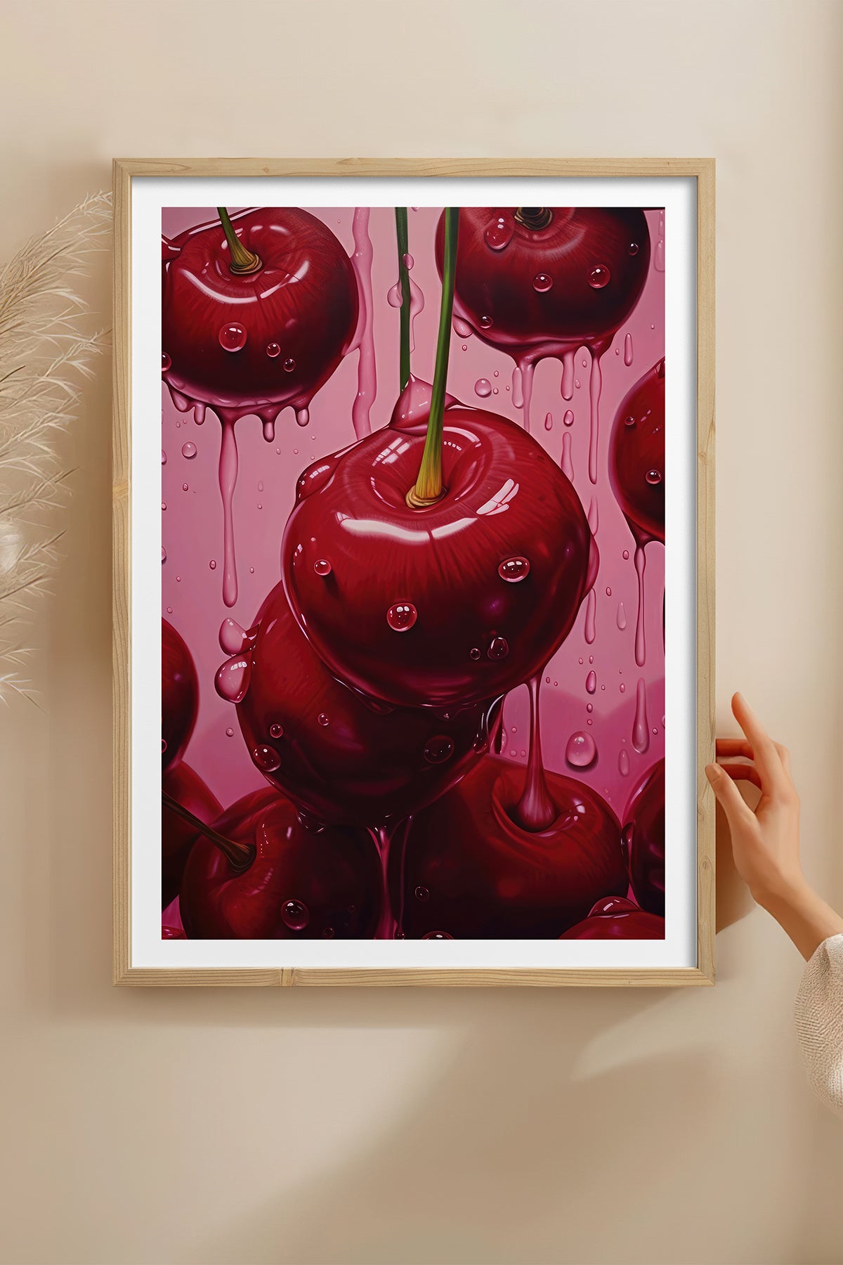 HOMEPACK Ahşap Çerçeveli Tablo Çerçeveli Poster Sanatsal Modern Duvar Dekoru TK-1024