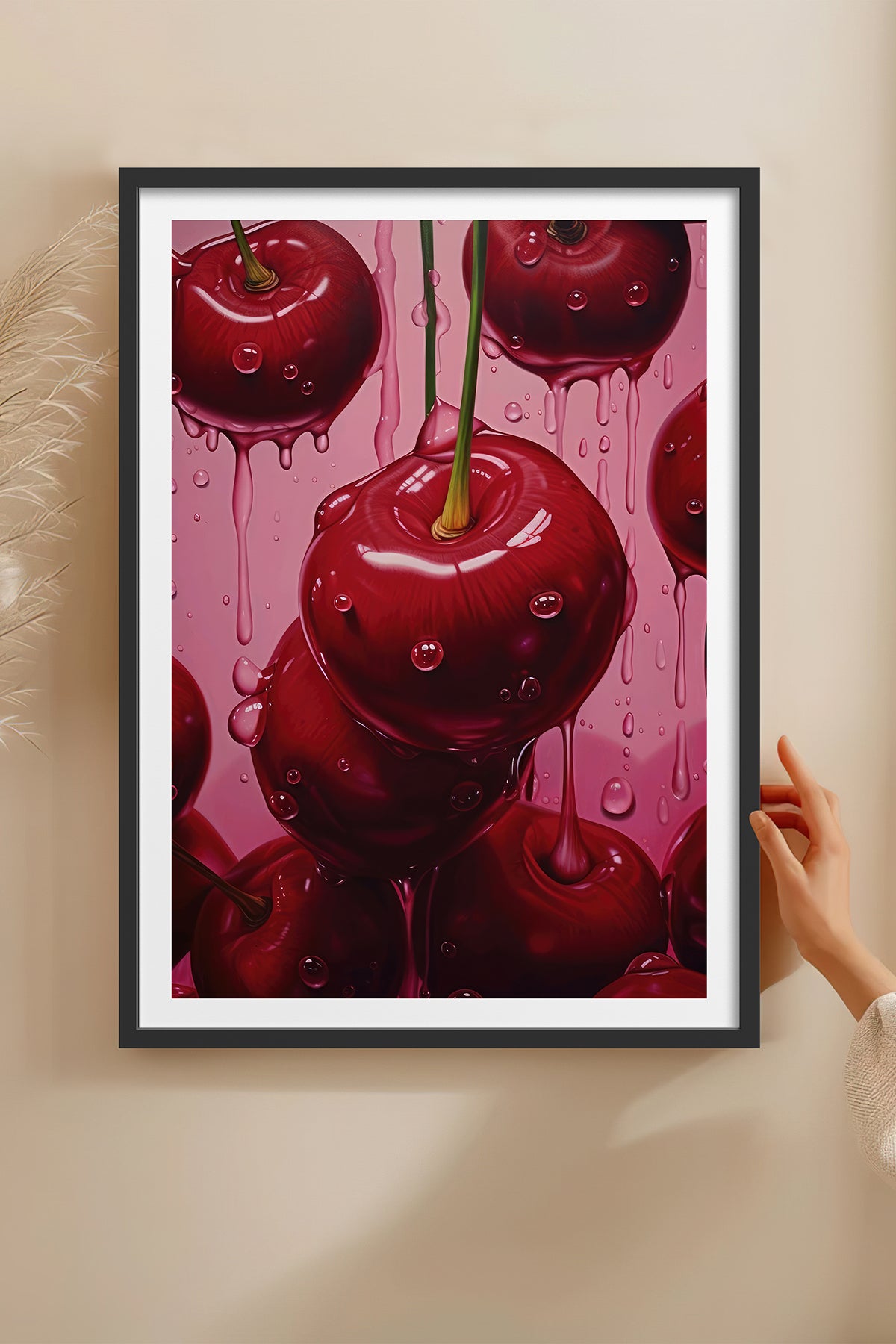 HOMEPACK Ahşap Çerçeveli Tablo Çerçeveli Poster Sanatsal Modern Duvar Dekoru TK-1024