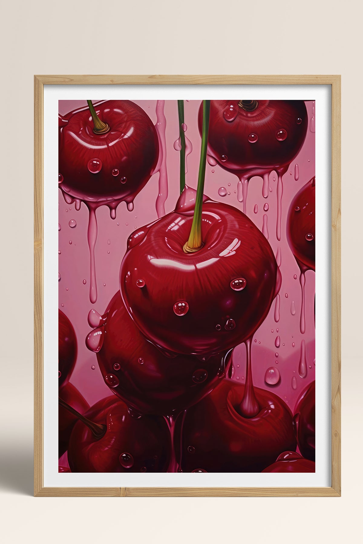 HOMEPACK Ahşap Çerçeveli Tablo Çerçeveli Poster Sanatsal Modern Duvar Dekoru TK-1024