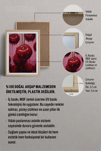HOMEPACK Ahşap Çerçeveli Tablo Çerçeveli Poster Sanatsal Modern Duvar Dekoru TK-1024