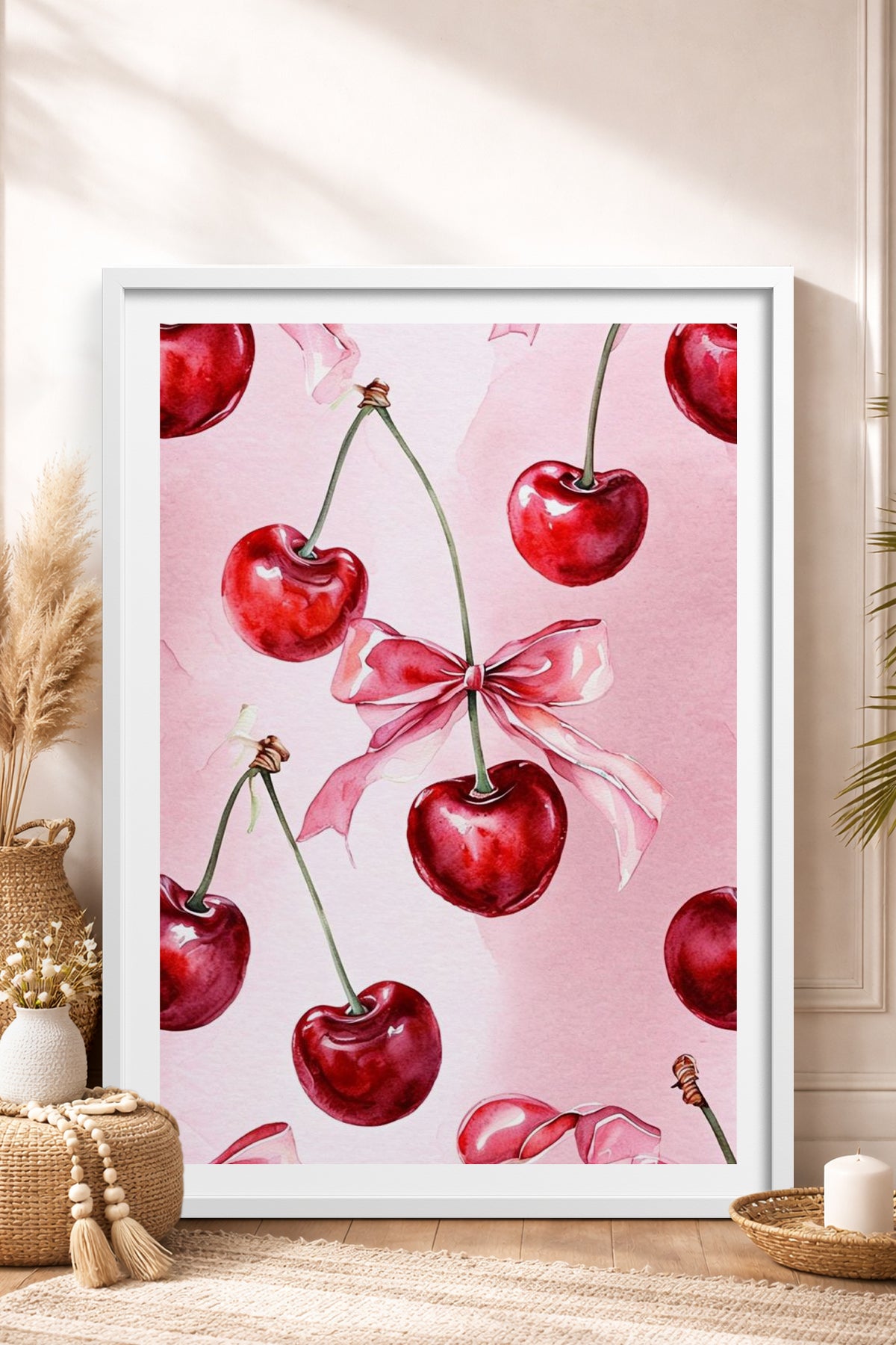 HOMEPACK Ahşap Çerçeveli Tablo Çerçeveli Poster Sanatsal Modern Duvar Dekoru TK-1025