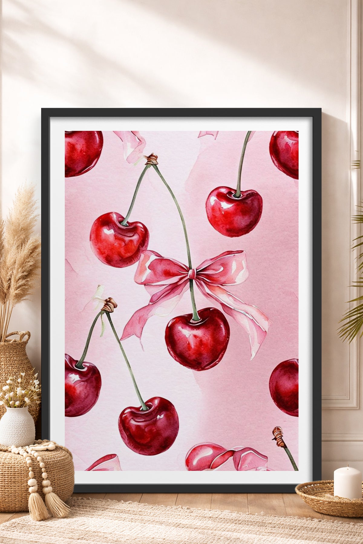 HOMEPACK Ahşap Çerçeveli Tablo Çerçeveli Poster Sanatsal Modern Duvar Dekoru TK-1025