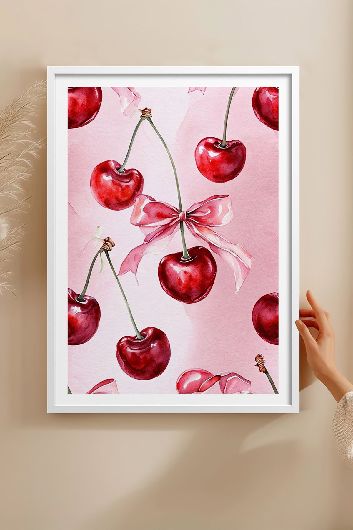 HOMEPACK Ahşap Çerçeveli Tablo Çerçeveli Poster Sanatsal Modern Duvar Dekoru TK-1025