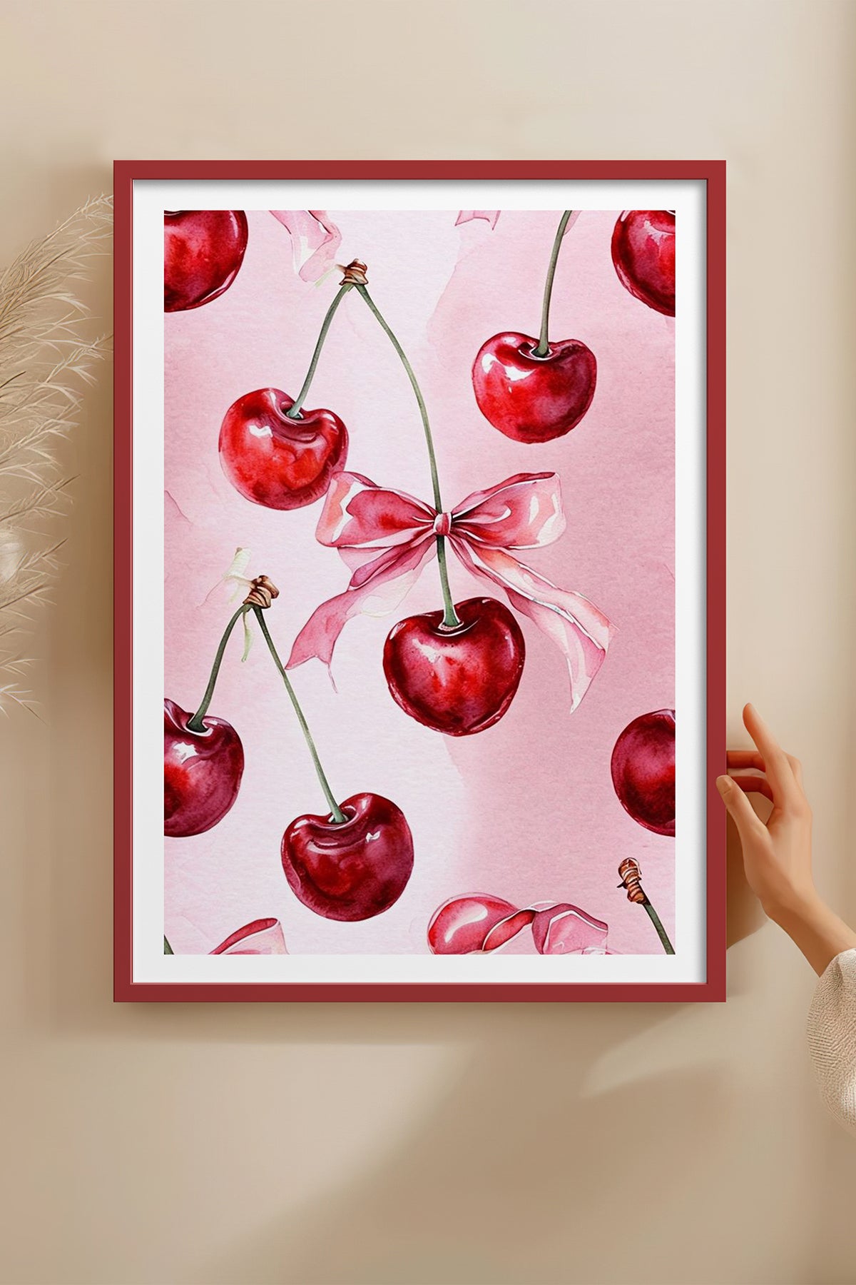HOMEPACK Ahşap Çerçeveli Tablo Çerçeveli Poster Sanatsal Modern Duvar Dekoru TK-1025