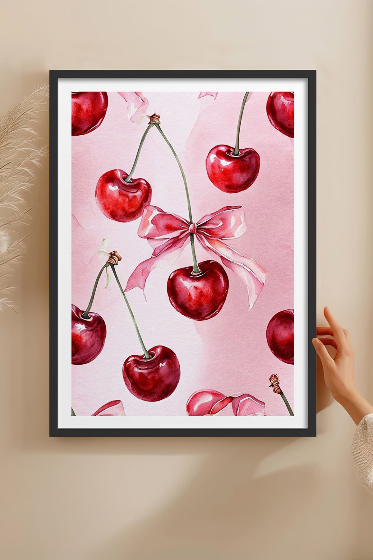 HOMEPACK Ahşap Çerçeveli Tablo Çerçeveli Poster Sanatsal Modern Duvar Dekoru TK-1025