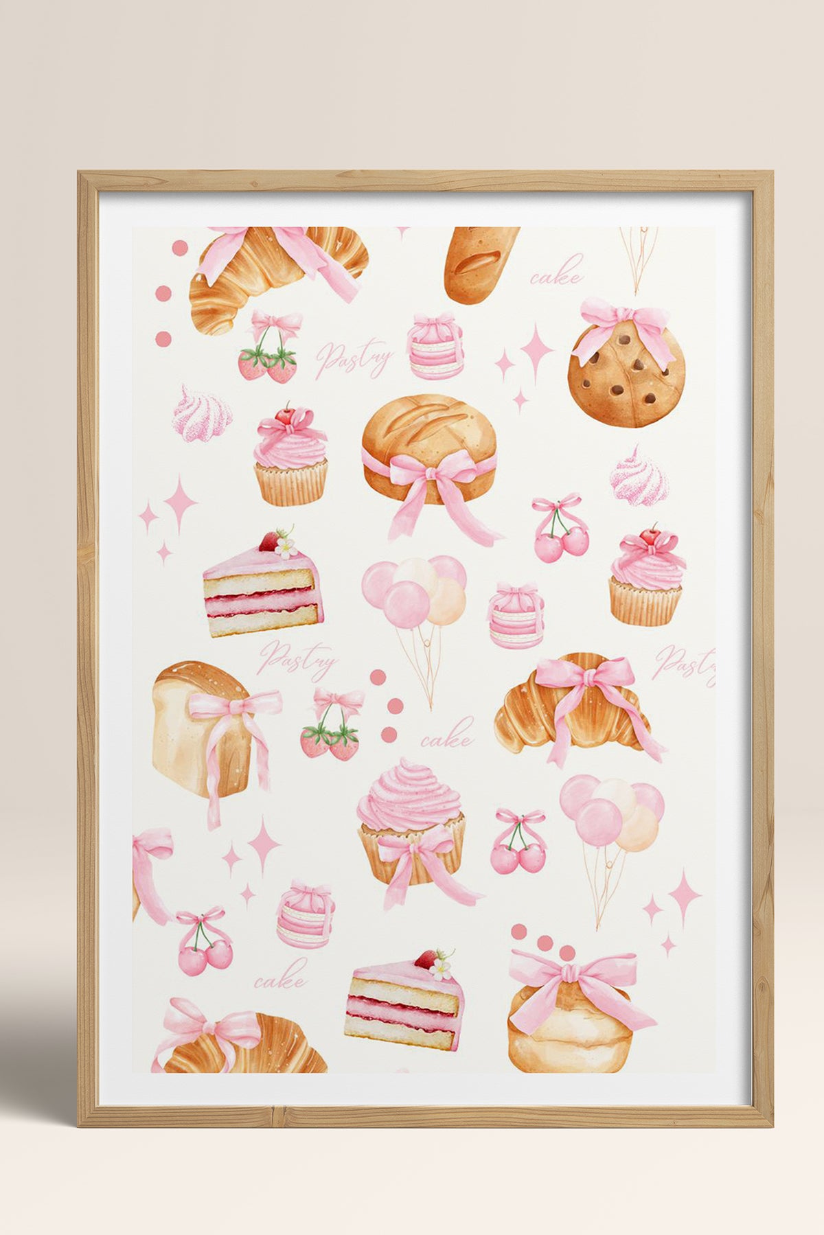 HOMEPACK Ahşap Çerçeveli Tablo Çerçeveli Poster Sanatsal Modern Duvar Dekoru TK-1026