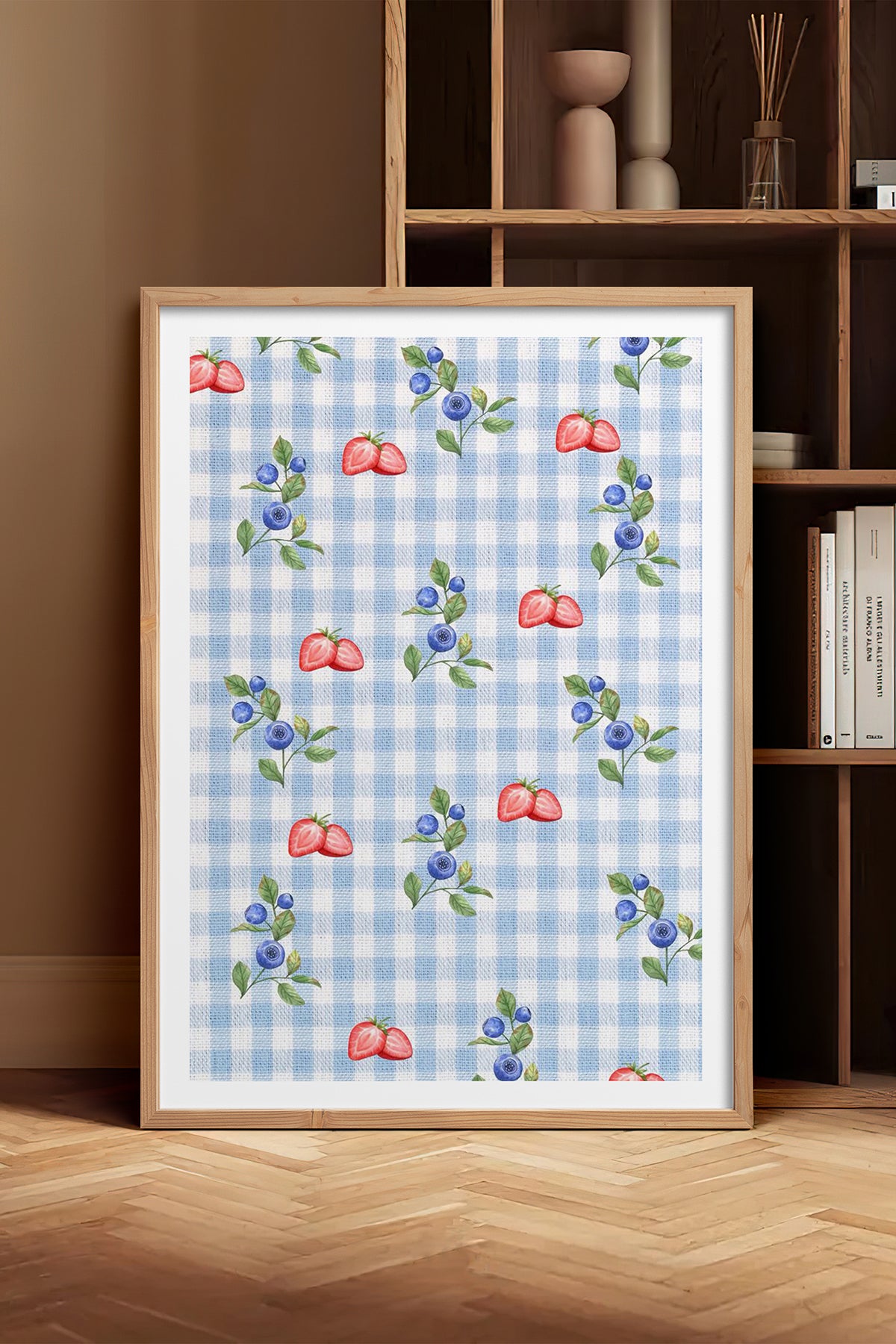 HOMEPACK Ahşap Çerçeveli Tablo Çerçeveli Poster Sanatsal Modern Duvar Dekoru TK-1028