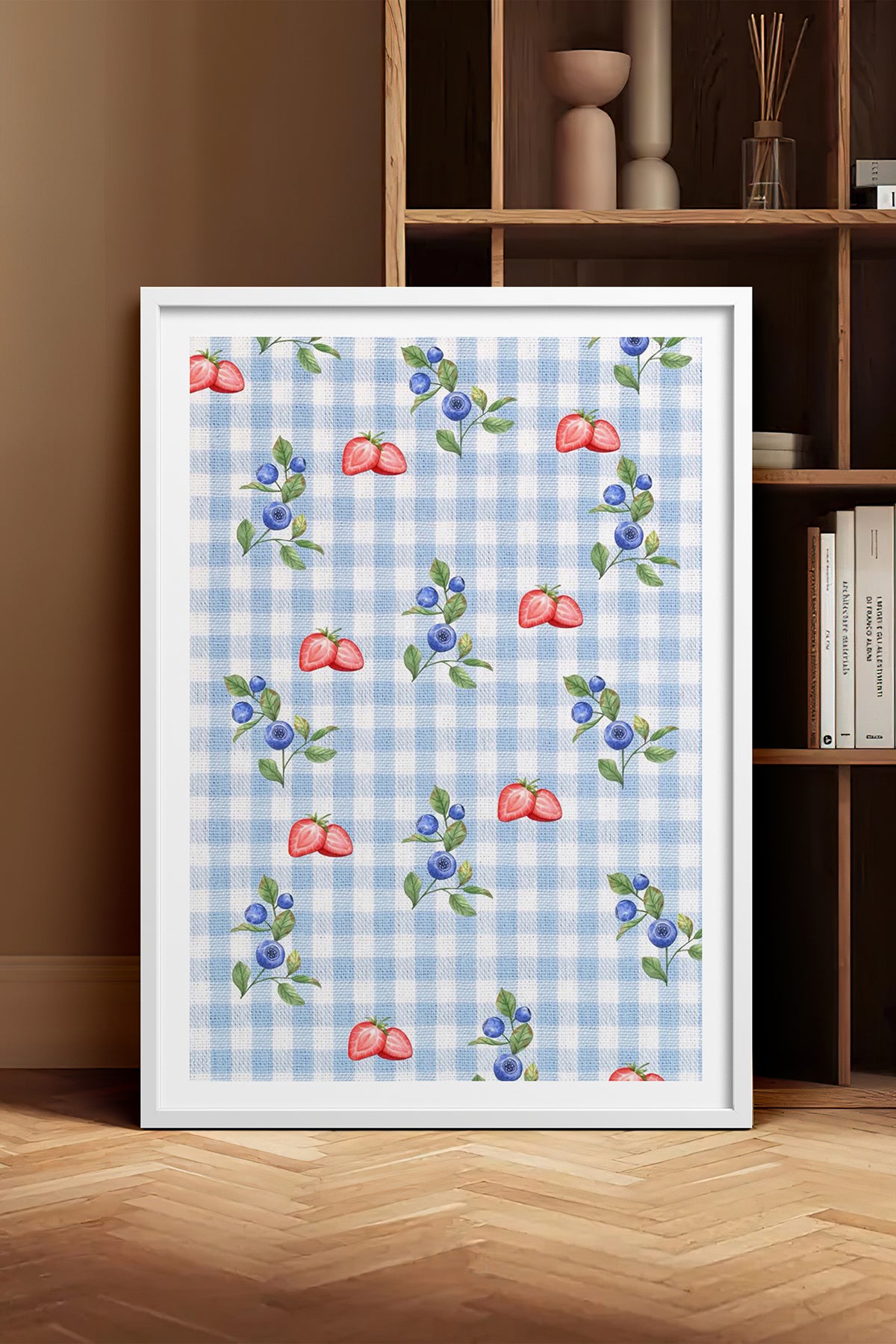 HOMEPACK Ahşap Çerçeveli Tablo Çerçeveli Poster Sanatsal Modern Duvar Dekoru TK-1028