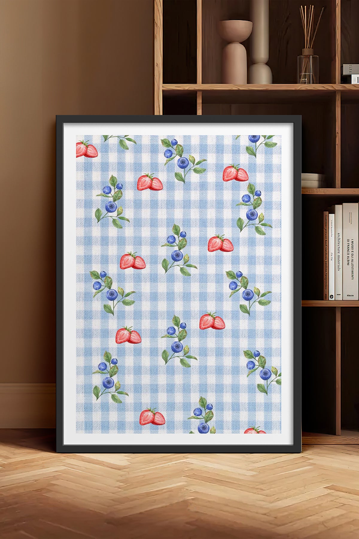 HOMEPACK Ahşap Çerçeveli Tablo Çerçeveli Poster Sanatsal Modern Duvar Dekoru TK-1028