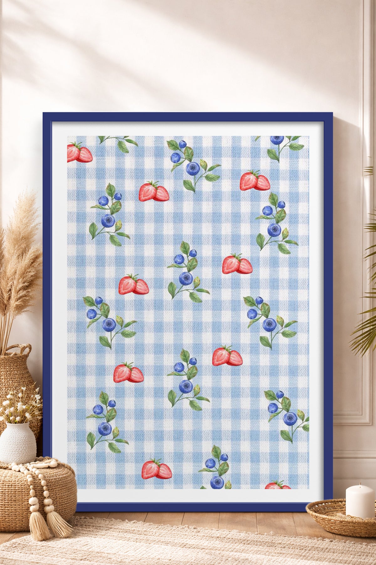 HOMEPACK Ahşap Çerçeveli Tablo Çerçeveli Poster Sanatsal Modern Duvar Dekoru TK-1028