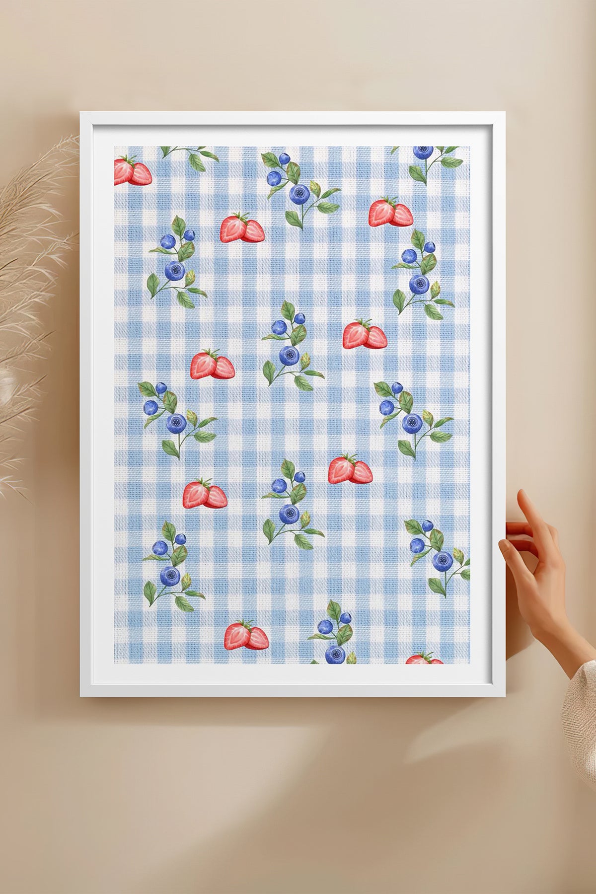HOMEPACK Ahşap Çerçeveli Tablo Çerçeveli Poster Sanatsal Modern Duvar Dekoru TK-1028