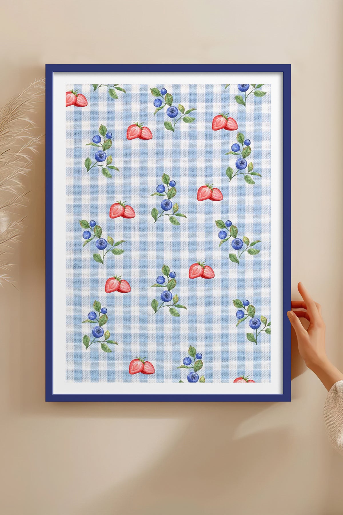 HOMEPACK Ahşap Çerçeveli Tablo Çerçeveli Poster Sanatsal Modern Duvar Dekoru TK-1028