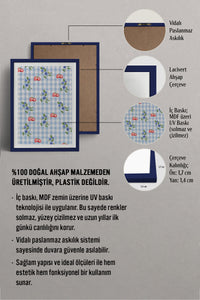 HOMEPACK Ahşap Çerçeveli Tablo Çerçeveli Poster Sanatsal Modern Duvar Dekoru TK-1028