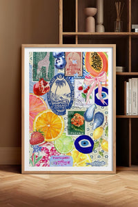 HOMEPACK Ahşap Çerçeveli Tablo Çerçeveli Poster Sanatsal Modern Duvar Dekoru TK-1030