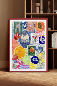 HOMEPACK Ahşap Çerçeveli Tablo Çerçeveli Poster Sanatsal Modern Duvar Dekoru TK-1030