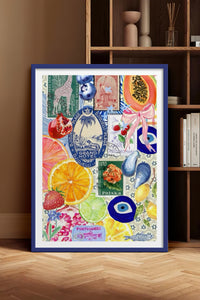 HOMEPACK Ahşap Çerçeveli Tablo Çerçeveli Poster Sanatsal Modern Duvar Dekoru TK-1030