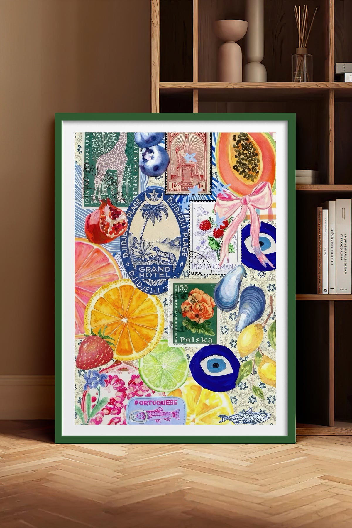 HOMEPACK Ahşap Çerçeveli Tablo Çerçeveli Poster Sanatsal Modern Duvar Dekoru TK-1030