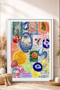 HOMEPACK Ahşap Çerçeveli Tablo Çerçeveli Poster Sanatsal Modern Duvar Dekoru TK-1030