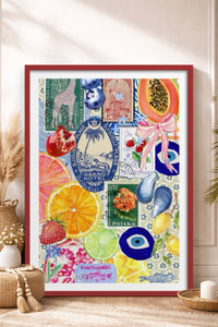 HOMEPACK Ahşap Çerçeveli Tablo Çerçeveli Poster Sanatsal Modern Duvar Dekoru TK-1030