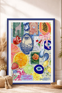 HOMEPACK Ahşap Çerçeveli Tablo Çerçeveli Poster Sanatsal Modern Duvar Dekoru TK-1030