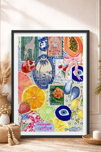 HOMEPACK Ahşap Çerçeveli Tablo Çerçeveli Poster Sanatsal Modern Duvar Dekoru TK-1030