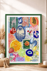 HOMEPACK Ahşap Çerçeveli Tablo Çerçeveli Poster Sanatsal Modern Duvar Dekoru TK-1030