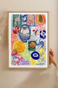 HOMEPACK Ahşap Çerçeveli Tablo Çerçeveli Poster Sanatsal Modern Duvar Dekoru TK-1030