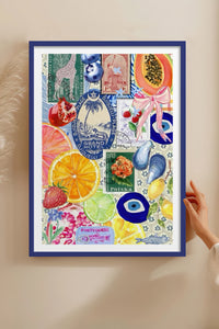 HOMEPACK Ahşap Çerçeveli Tablo Çerçeveli Poster Sanatsal Modern Duvar Dekoru TK-1030