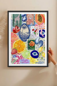 HOMEPACK Ahşap Çerçeveli Tablo Çerçeveli Poster Sanatsal Modern Duvar Dekoru TK-1030